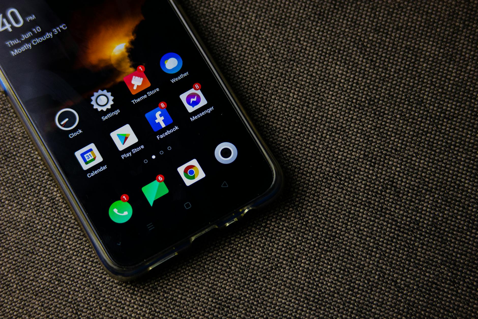 Màn hình cài đặt ứng dụng trên điện thoại Android